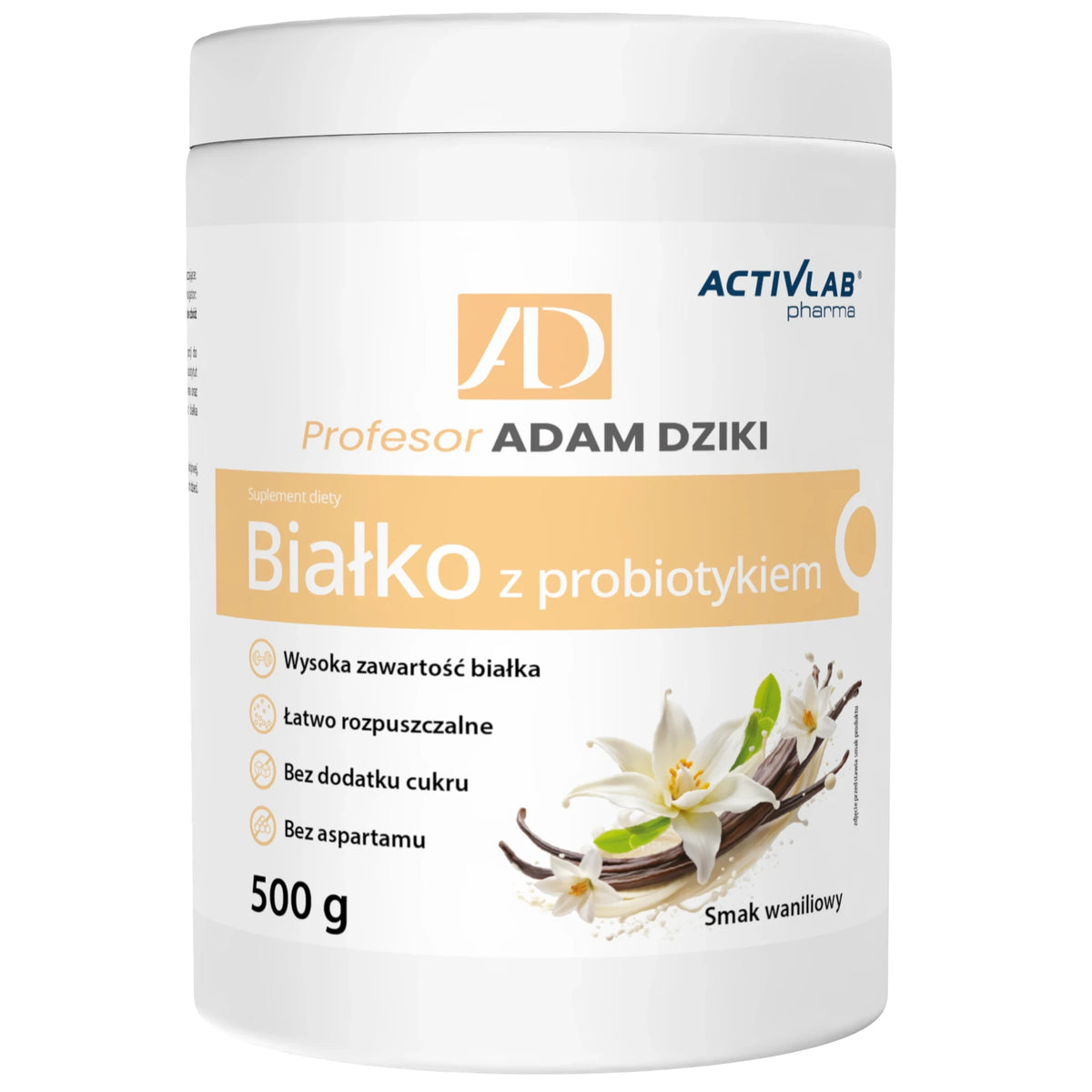 Profesor_Dziki_Białko_z_probiotykiem_wanilia-FRONT.webp